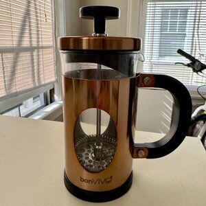 bonVIVO Mini French Press Coffee Maker (Travel Size)
